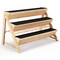 3-Tier Garden Bed with Storage Shelf 2 Hanging Hooks and 3 Bed Liners